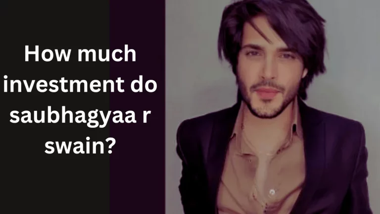 how much investment do saubhagyaa r swain?